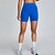 baratos Shorts e motociclistas de ioga-Mulheres Shorts de Academia Shorts de ioga Calções De Treino Cintura elástica Cintura Alta Pilates Treino de Ginástica Exercite-se Calção Côr Sólida Amarelo Rosa claro Azul Esportes Roupas Esportivas