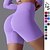 baratos Shorts e motociclistas de ioga-Mulheres Shorts de Academia Shorts de ioga Calções De Treino Cintura elástica Cintura Alta Ioga Treino de Ginástica Pilates Calção Preto Vermelho Vinho Esportes Roupas Esportivas Com Stretch Delgado