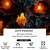 baratos Camisetas de Halloween-Halloween Careta Casual Escuro Homens Camisa Social camisa de botão Manga Longa Festa Outono Inverno Primavera Verão Aberto para a Lateral Colarinho de Camisa Abotoar Impressão 3D Fina Laranja