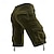 abordables Classique-Homme Short tactique Short Cargo Short Boutons Multi poche Plein Vestimentaire Longueur genou Extérieur du quotidien Camping et randonnée Mode Classique Noir Vert Véronèse
