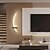 abordables Apliques de pared para interior-Luces de pared interiores LED Fuente de luz de 3 colores Lámpara montada en la pared lineal de metal moderna negra 20w para sala de estar dormitorio porche pasillo baño cabecera 110-240v
