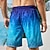 economico Piante e Fiori Tropicali-Per uomo Gradiente Stampe astratte Costume nuoto a pantaloncino Boxer da surf Pantaloncini da mare Vita normale Hawaiano Boho Informale Giornaliero Per eventi A cordoncino con fodera in rete Vita