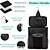 abordables Rangement et organisation-Organiseur de douche suspendu étanche avec 7 supports flexibles. Trousse de toilette en maille à séchage rapide avec poche tactile pour smartphones, fourre-tout de douche mural pour dortoir