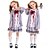 billiga Zombier-Zombie Studerande Cosplay-kostym Festklädsel Maskerad Kläder Cosplay Flickor Barn Prestanda Fest Halloween Karnival Maskerad Mardi Gras Lätt karnevalsdräkt