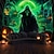cheap Halloween Decoration-Halloween Decorations Green Skulls Hanging Tapestry Wall Art Large Tapestry Mural Decor Photograph Backdrop Blanket Curtain Home Bedroom Living Room