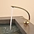 abordables Grifería para bañera-Baño grifo del fregadero - Clásico Latón Envejecido / Galvanizado Conjunto Central Sola manija Un agujeroBath Taps