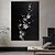 cheap Landscape Paintings-3D  Floral Textured oil painting handmade Wall Art Wabi-Sabi Minimalist Canvas painting hand painted Wall Decor flower painting for Living Room Floral Oil Painting Spring Decor Knife Painting