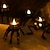 baratos Halloween ao Ar Livre-Luz de vela de mão esqueleto de halloween, decoração de casa, adereços, pé de caveira, luz de vela led, decorações de mesa para festa de halloween, 3/6/12 peças