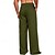 baratos Lar-Homens Calças de linho Calças Calça verão Calças de praia Bolsos Com Cordão Cintura elástica Tecido Conforto Respirável Diário Feriado Férias Havaiana Boho Exército verde Preto