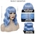 cheap Party Wigs-Short Bob Wig with Bangs for Women Loose Wavy Wig Curly Wavy Shoulder Length Synthetic Bob Wigs for Girl Costume Cosplay Daily Use