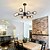 cheap Globe Design-LED Chandeliers 6/8/12 Light Glass Spherical Optional Stepless Dimming Chandelier Medieval Chandelier Fixtures Black and Gold Ceiling Lights Suitable for Living Rooms Kitchens Dining Rooms Bedrooms Farmhouses.