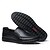 preiswerte Herrenpantoletten &amp; -slipper-Schwarze Leder-Loafer für Herren - bequeme Schlupfschuhe mit rutschfester Sohle
