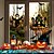 お買い得  ハロウィン室内-ハロウィーンの窓用ライト、ハロウィーンの飾り、LED スパイダー ゴースト ウェブ、電池式、屋内窓吊り下げライト、パーティー、ホームデコレーション