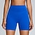 baratos Shorts e motociclistas de ioga-Mulheres Shorts de Academia Shorts de ioga Calções De Treino Cintura elástica Cintura Alta Pilates Treino de Ginástica Exercite-se Calção Côr Sólida Amarelo Rosa claro Azul Esportes Roupas Esportivas