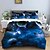 economico Set copripiumino-set copripiumino in 3 pezzi Galaxy Starry Sky Planet per la camera degli ospiti della camera da letto dell&#039;hotel, set confortevole di biancheria da letto