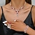 billige Smykkesett-Smykke Sett 4stk Strass Legering Øredobber Halskjeder Armbånd Dame Elegant Årgang Mote geometriske Geometrisk Form Smykkesett Til Bryllup Fest jubileum