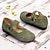 levne 50. léta 20. století-zelené dámské vintage mary jane flats - pohodlné a univerzální boty pro volný čas pro každodenní nošení a procházky