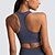 baratos Sutiã Esportivo-Mulheres Sustentação Leve Sutiã Esportivo Sutiã de corrida Costas Nadador Sem costas Good Top Acolchoado Ginástica Esportes Relaxantes Corrida Respirável Leve Macio Vinho Verde Escuro Cinza Escuro