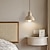 abordables Éclairages pour îlot-Suspension LED blanc chaud 1 lumière 5 W petite décoration de la maison lampe suspendue au plafond en pierre éclairage du dôme wabi-sabi e26/e27 lustre rustique de ferme maison 110-240 v