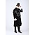 billige Outfits-Retro / vintage Punk &amp; Gotisk Middelalderkostumer Cosplay kostume Prins Vampyr Adelsmand Udklædning Herre Fantasi Royal Steampunk Halloween Karneval Maskerade Fest / aften Voksne Bluser Frakke Bukser