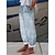 levne grafické spodky-dámská móda chinos kalhoty postranní kapsy potisk ke kotníkům kalhoty ležérní víkendový mikroelastický puntíkovaný květ / květinový komfort volný zelený 2xl
