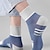 billiga herrstrumpor-Herr 5 par Multipack Socka Löparstrumpor Vardagliga strumpor Regnbåge Färg Färgblock Randig Sport &amp; Utomhus Dagligen Semester Grundläggande Medium Vår Höst Mode Ledigt
