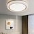 tanie Ściemnialne lampy sufitowe-Lampy sufitowe led z możliwością przyciemniania 50cm 1-lampa nowoczesna sztuka przemysłowa okrągły szczotkowany metal półpłaski 42w do kuchni sypialnia salon 220-240v