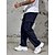 preiswerte Cargohosen-Herren Cargo-Hosen Jogginghose Chinos Tasche Gerader Schnitt Elastischer Bund Einfarbig tragbar Weich Volle Länge Täglich Heim Outdoor Sport Einfach Schwarz Marineblau Mikroelastisch