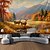 abordables paisaje tapiz-Tapiz colgante de bosque de ciervos de otoño, arte de pared, tapiz grande, decoración mural, fotografía, telón de fondo, manta, cortina, hogar, dormitorio, sala de estar
