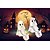 ieftine Decorațiuni de Halloween pentru suspendare și masă-Statuie de câine care plimbă fantoma de Halloween - decor statuie din rășină de Halloween realizată manual, rășină durabilă pentru uz interior și exterior, perfectă pentru decor rustic, fermă sau cabană, ideală pentru patul copiilor