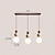 baratos Luzes da ilha-luz pendente led branco quente 11/50/70cm 1/2/3-luz criativa pedra madeira mini lustre suspenso industrial vidro g9 lâmpada suspensa de teto para cozinha ilha sala de jantar quarto 85-265v