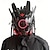 levne Novinky-kyberpunková maska maska kulaté světlo křídlo cop music festival led light mask cosplay