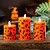 ieftine Iluminarea recuzitei de Halloween-1 bucată lumânări fără flacără de Halloween luminează autocolante înfricoșătoare cu păianjen dovleac, lumânări LED rezistente la apă pentru interior și exterior, funcționează cu baterie pentru toamnă,