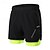 economico Pantaloni corti da corsa-Per uomo Pantaloncini da corsa Pantaloncini da palestra Pantaloncini da tuta Tasche Cinturino elastico Pantaloncini / Cosciali Esterno Sportivo Al coperto Asciugatura rapida Leggero Morbido Maratona