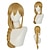 cheap Anime Wigs-Cowgirls Wig Women Long Gold Wig with Bangs and Ponytails for Women Carnival Wig Cowgirls Costume Party Anime Cosplay Wig Christmas Outfit Synthetic Wig