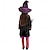 abordables Brujas Malvadas-Bruja Víspera de Todos los Santos Traje de cosplay Baile de Máscaras Noche de Walpurgis Niños Chica Carnaval Mascarada Fiesta / Noche Disfraces fáciles de Halloween Disfrazarse