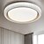 tanie Ściemnialne lampy sufitowe-Lampy sufitowe led z możliwością przyciemniania 50cm 1-lampa nowoczesna sztuka przemysłowa okrągły szczotkowany metal półpłaski 42w do kuchni sypialnia salon 220-240v