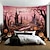 cheap Halloween Wall Tapestries-Pink Halloween Decorations Forest Hanging Tapestry Wall Art Large Tapestry Mural Decor Photograph Backdrop Blanket Curtain Home Bedroom Living Room Decoration