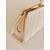 voordelige Clutches &amp; Avondtasjes-Elegante geplooide clutch voor dames met parelsluiting en afneembare kettingriem – ideaal voor bruiloften, feesten en formele evenementen