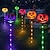 ieftine Halloween în aer liber-6 bucăți lumini solare de dovleac de halloween pentru grădină luminează dovleac, țăruș solar pentru curte pentru halloween, lumini de dovleac iluminate, impermeabile, în aer liber, pentru grădină, terasă, curte, decor mormânt