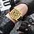abordables Relojes mecánicos-FORSINING Hombre Relojes Mecánico Creativo Moda Reloj Casual Reloj de Muñeca Cuerda Automática IMPERMEABLE Decoración Gel de Sílice Reloj