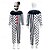 ieftine Horror clasic-Art the Clovn Halloween Costum Cosplay Mascaradă Terificator Cosplay Halloween Pentru copii Băieți Fete Halloween Carnaval Mascaradă Halloween Petrecere / Seara Mascaradă Costume de Halloween ușoare