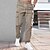 economico Pantaloni cargo-Per uomo Pantaloni cargo A cordoncino Vita elastica Multi tasca Liscio Indossabile Esterno Giornaliero Campeggio e hiking Di tendenza Classico Nero Verde militare