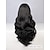 cheap Synthetic Lace Wigs-Synthetic Lace Wig Deep Wave Style 26 inch Black Middle Part U Part Wig Women Wig Black Carnival Wigs