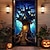 billige Halloween dørdeksler-halloween dørdekorasjoner halloween dørdeksler jack o lanterne dør billedvev gresskar kråke dør gardin dekorasjon bakteppe dør banner for inngangsdør gårdshus ferie fest dekor forsyninger