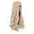 billige Festparykker-28 tommer/70 cm lang bølgete midtparti uten frynser syntetisk fiber krøllete mote kvinner fest cosplay parykk Halloween-parykker