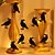 cheap Halloween Indoor-1.5M-10Leds Halloween Bat Crow Ghost Light String LED Iron Shaped Light Night Light Lighted Ghosts Festival Party Decoration Light Garden Courtyard Atmosphere Light Batteries Powered 1PC