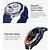 お買い得  スマートウォッチ-696 DTWatchX スマートウォッチ 1.43 インチ スマート·ウォッチ ブルートゥース 歩数計 着信通知 睡眠サイクル計測器 と互換性があります Android iOS 女性 男性 ハンドフリーコール メッセージ受信通知 IP 67 46mmの時計ケース