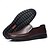 preiswerte Herrenpantoletten &amp; -slipper-Schwarze Leder-Loafer für Herren - bequeme Schlupfschuhe mit rutschfester Sohle