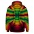 abordables Patrón 3D-Hombre Graphic Sudadera Sudaderas Fresco Manga Larga Con Capucha Morado oscuro / Morado claro Rojo verde Otoño Invierno Diseñador